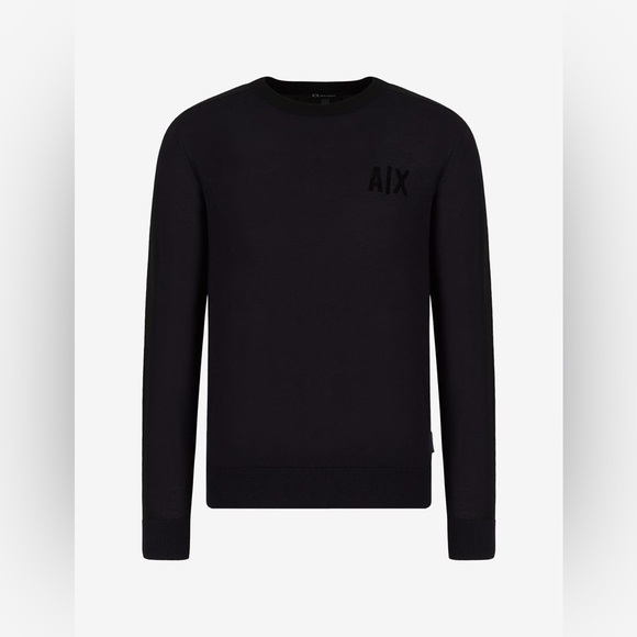 Armani Exchange CREW NECK WOOL SWEATER - Picture 4 of 9